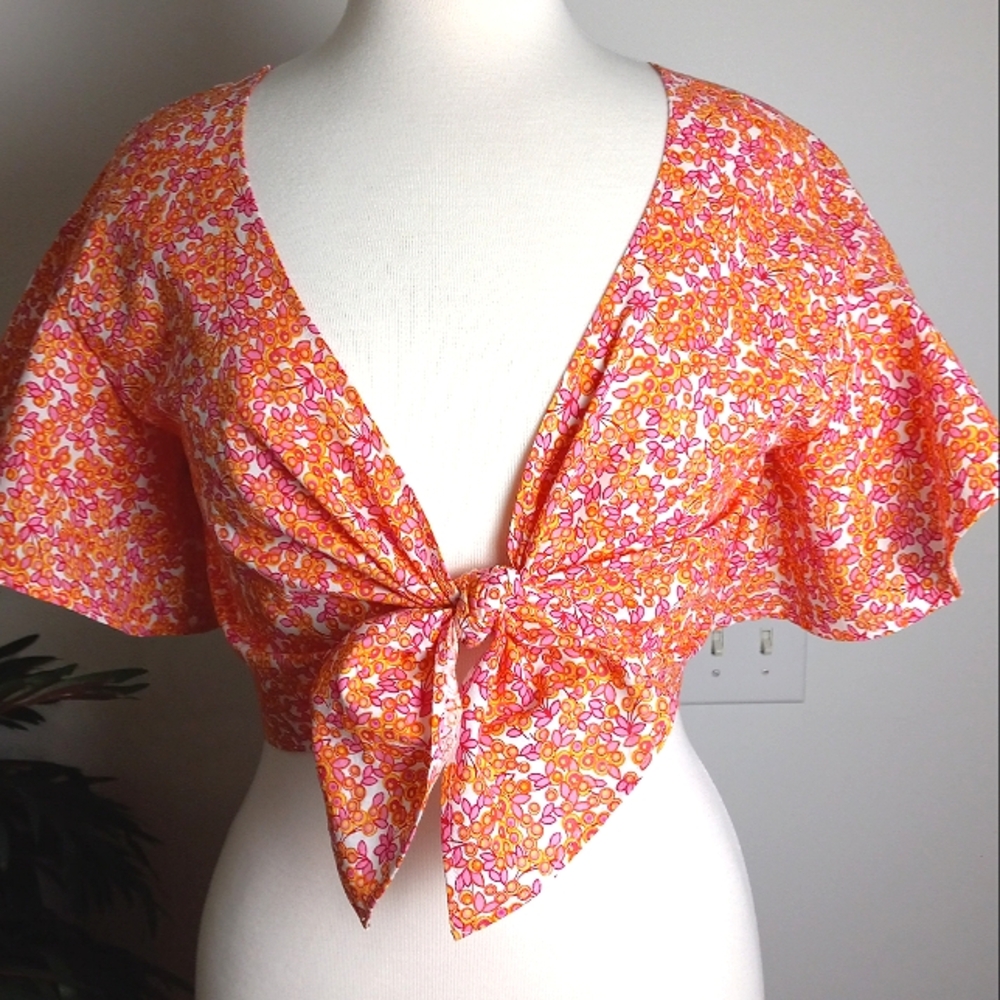 100% Cotton Wrapped Top